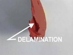 surface delamination injection molding defect